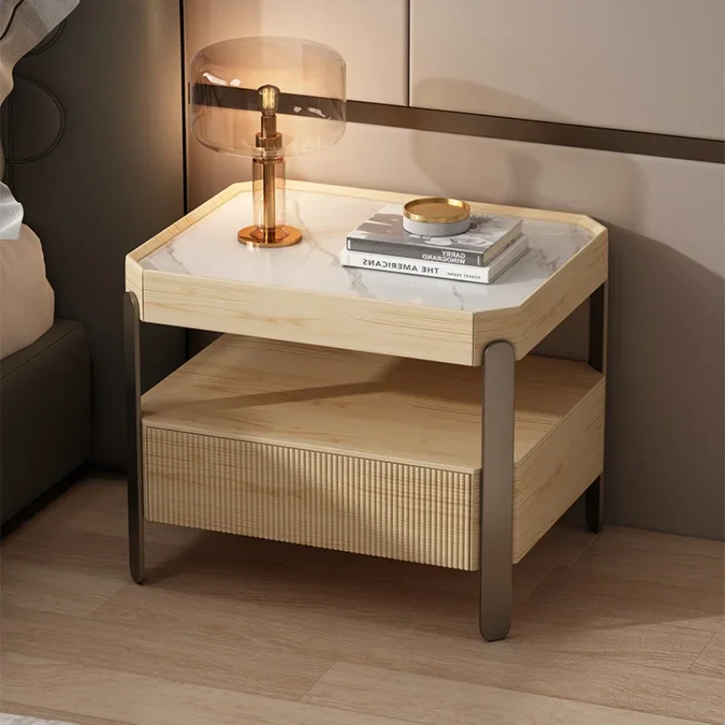 Bed Storage Locker Distinctive Bedside Table Floating Nightstand Design Cabinet Narrow Muebles Para El Hogar Drawers Bedroom