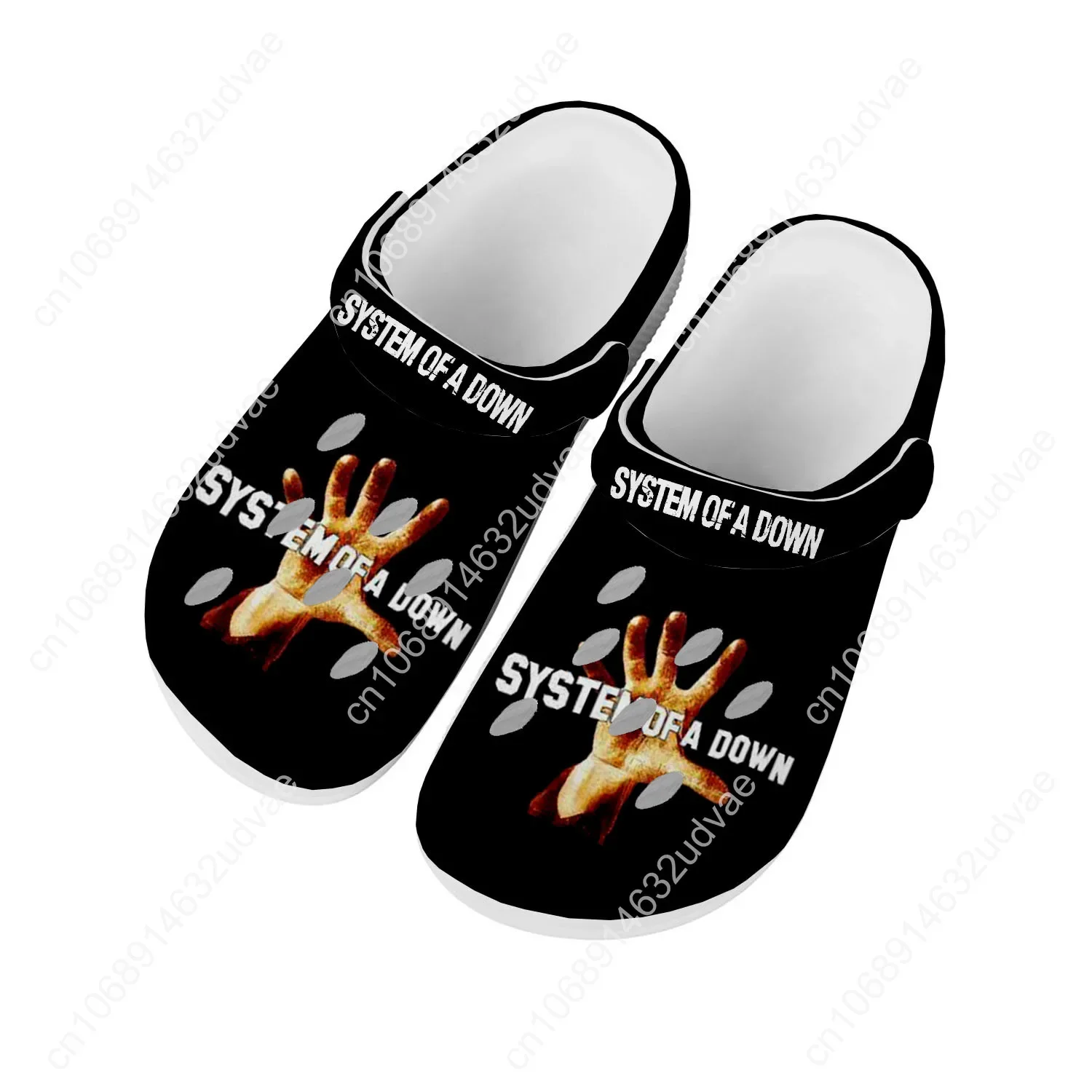 Sandały System of a Down Męskie Damskie Młodzieżowe Modne Buty do Wody Heavy Metal Ogrodowe Oddychające Wygodne Plażowe Personalizowane Klapki