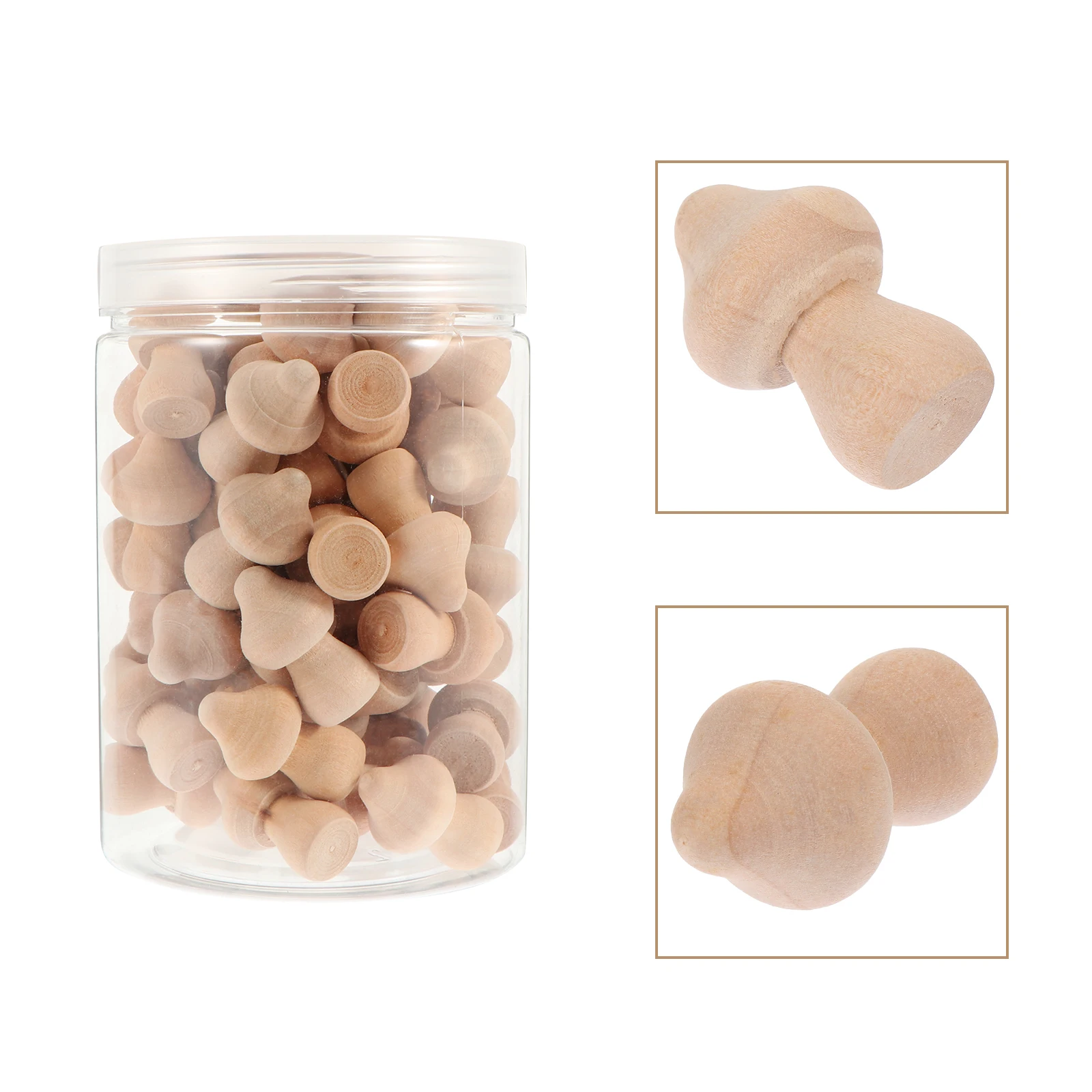 

Wooden Mushroom Pegs Craft DIY Unfinished Kids Painting Graffiti naments Decor Home Accessories Sewing Supplies