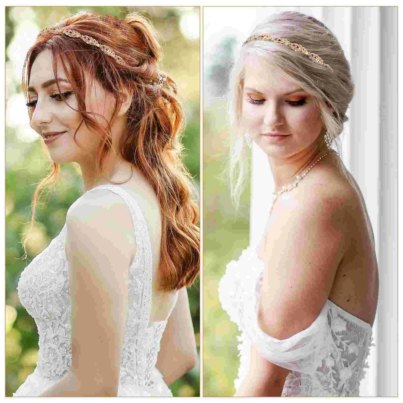 Headband Wedding Headbands For Bride Headpiece Party Women Headdress Bridal Flash