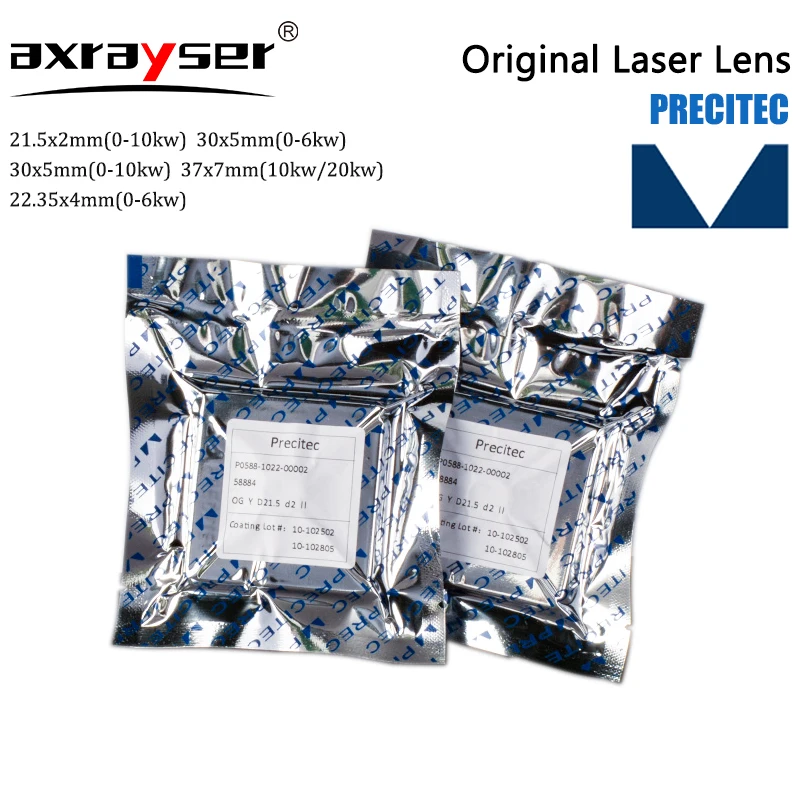 Precitec Original Laser Protective Windows Lens D37x7 P0595-58601 for Fiber Laser Procuttor Lightcutter SolidCutter