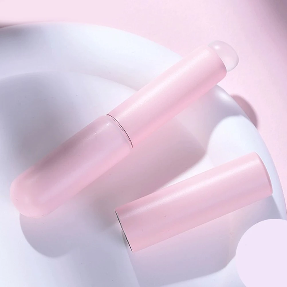 

3pcs Lip Brush Set Portable Concealer Tool for Lipstick Balm Mask Silicone Makeup Brushes with Pink Purple Blue Travel Size