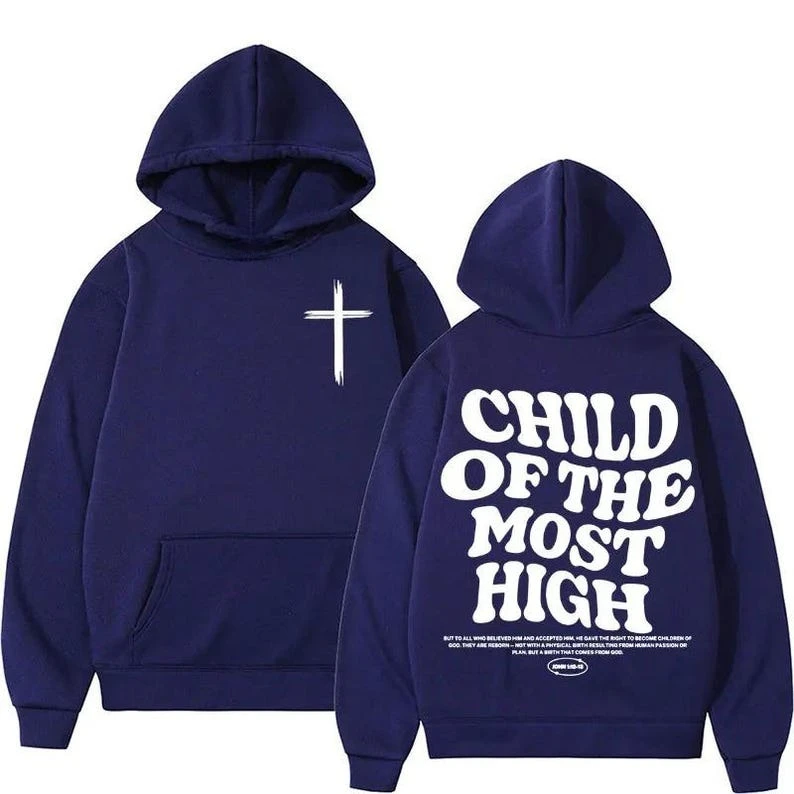 Aesthetic Bible Verse Hoodies Faith Hoodie Jesus Sweatshirt Christian Gift Casual Pullover Oversized Long Sleeve Thermal Hoodie
