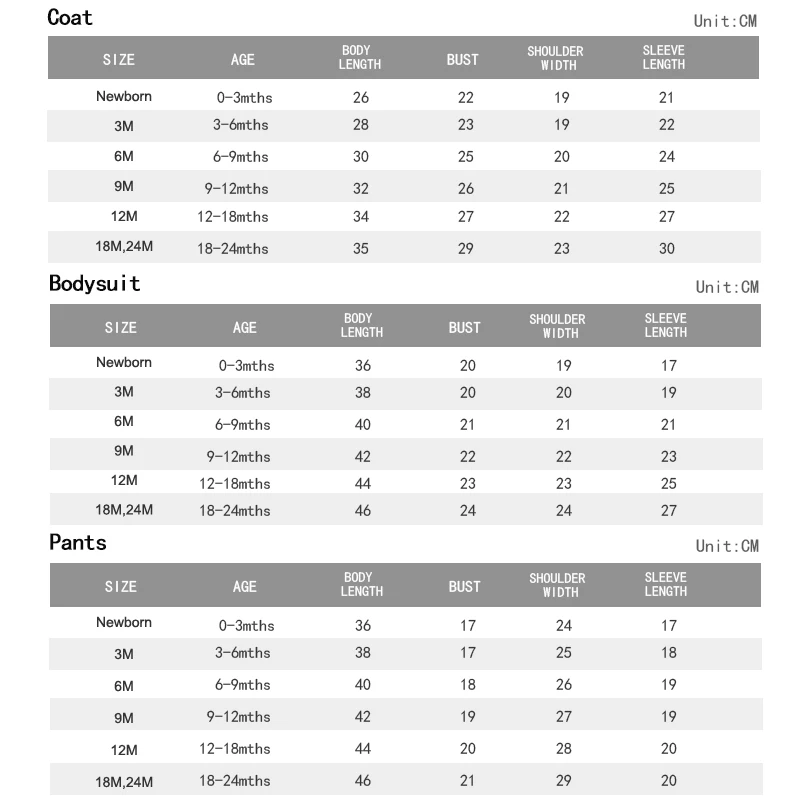 ベビー服セット,綿100%,長袖,コート,ボディスーツ,パンツ,子供服,男の子と女の子,3個