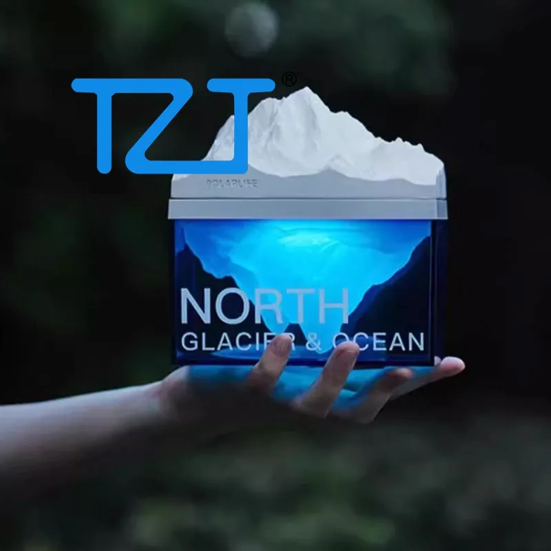 TZT-ベッドサイドナイトライト,Bluetoothスピーカー付きアロマディフューザー,無段階調光,1.6W,青とピンク