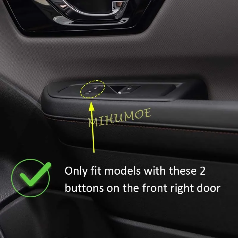 Carbon Fiber Interior Door Window Switch Control Panel Cover Trims For Subaru Forester 2025 2026