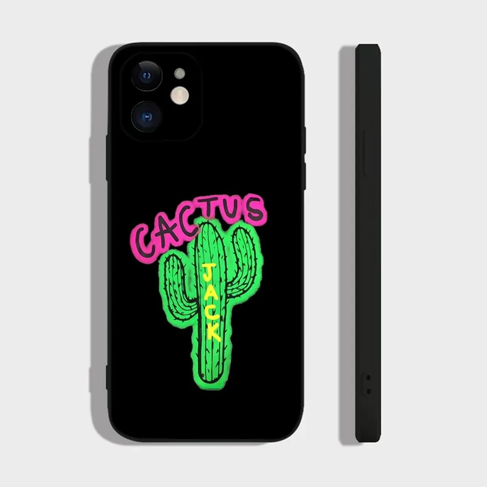 C-Cactus J-Jack Travis Scott  Phone Case For iPhone 16,15,14,13,12,11 Plus,Pro,Max,XR,XS,X,7,8 Plus,SE,Mini Silicone Soft