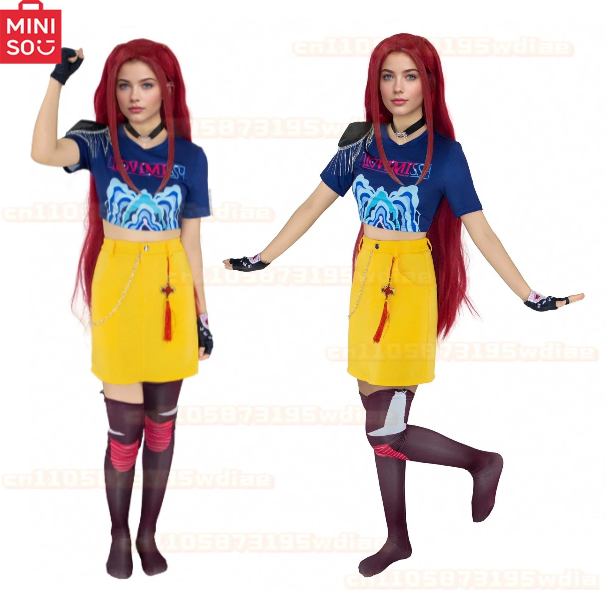 

Kpop Demon Hunter Mira Костюм Аниме Косплей Фильм Полный комплект одежды Парик Zoey Rumi Kpop Охотники на демонов Костюм на Хэллоуин для женщин