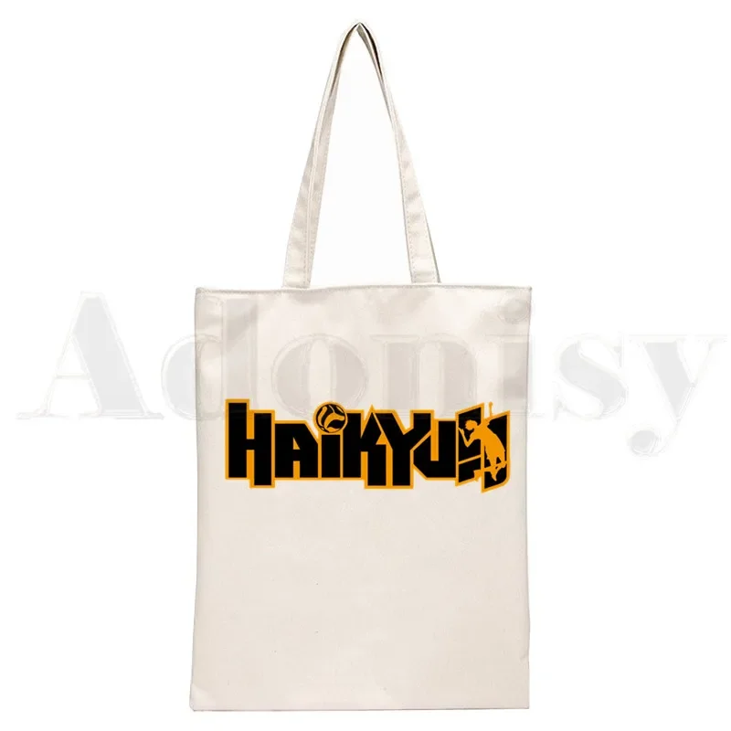 Haikyuu Haikyu Manga Nishinoya Yuu Oikawa Tooru Graphic Cartoon Print Shopping Bags Girls Fashion Casual Pacakge Hand Bag