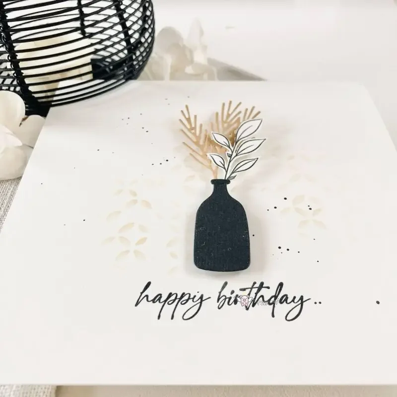 1pc Piggy Craft metal cutting dies cut die mold Basket table stool vase Scrapbook paper craft mold blade punch stencils dies