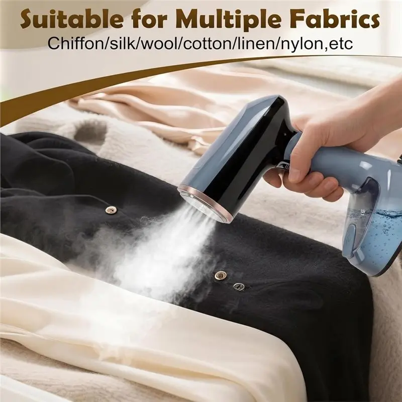 B51CNEW! Foldable Travel Steamer 1500W Fast Heat-Up, Folds Flat For Carry-Ons, For Clothes Steaming In For Hotels,Business Trips