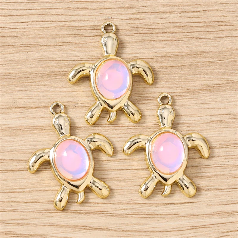 

Tusember 10pcs 23x28mm Crystal Turtle Tortoise Charms Pendants for Handmade Earring Necklace Bracelet Jewelry Making Accessories