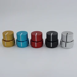 1 Piece Aluminum Dual Concentric Control Konb For Electric Bass Available In Five Colors