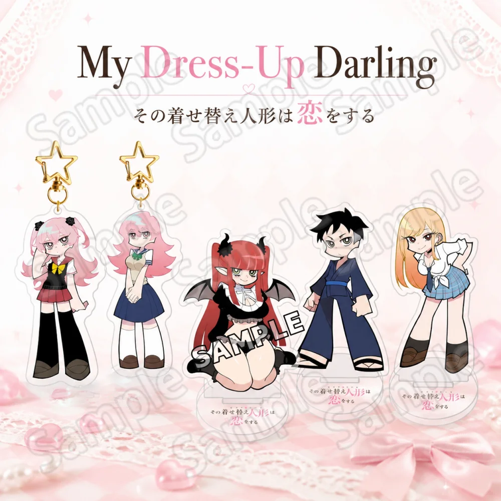 My Dress-Up Darling Kitagawa Marin Gojo Wakana Cosplay Kawaii 6-10cmAcrylic Stand Keychain Desktop Ornament Collectible fanGift
