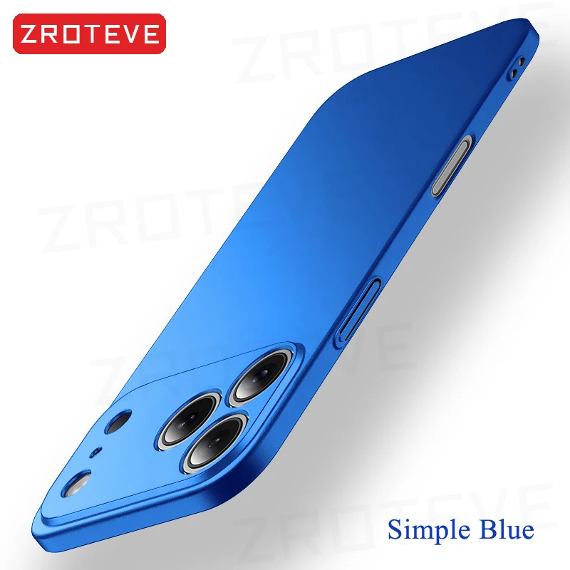 Für iPhone 18 17 Pro Max 17e 16e 16 15 14 Plus 13 Mini Hülle ZROTEVE Ultradünne Matte Harte PC-Abdeckung für iPhone17 Air Handyhüllen – Detail 22