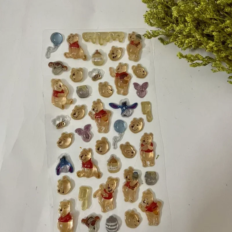 ديزني ويني ذا بوه حورية البحر الأميرة ملصق ثلاثية الأبعاد الإغاثة الكرتون ملصق Diy بها بنفسك قضية الهاتف المحمول Ccd الديكور مكافأة ملصق #2