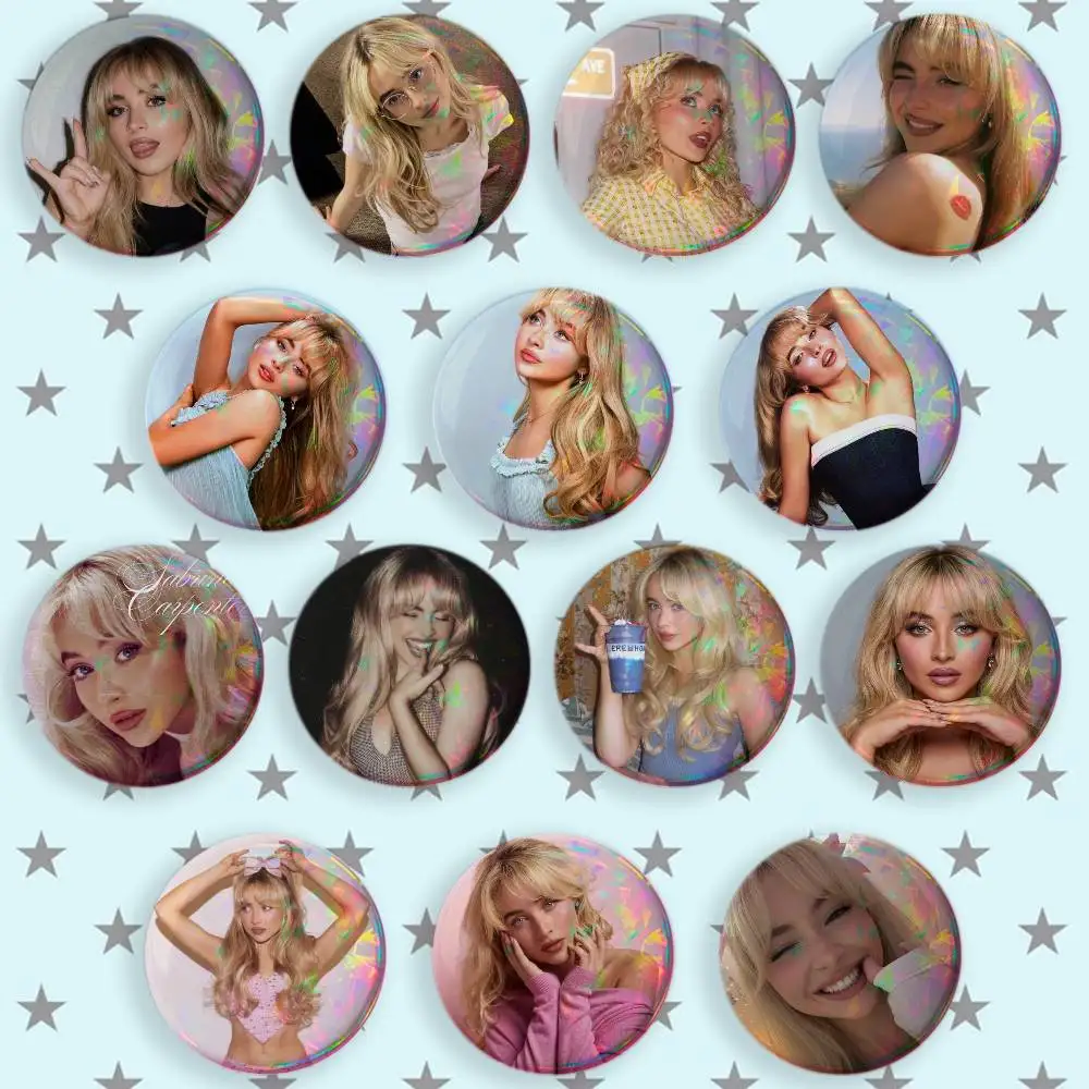 Singer S-Sabrina C-Carpenter Brooches Cartoon Badge Pins Backpack Hat Accessories Friend Gift