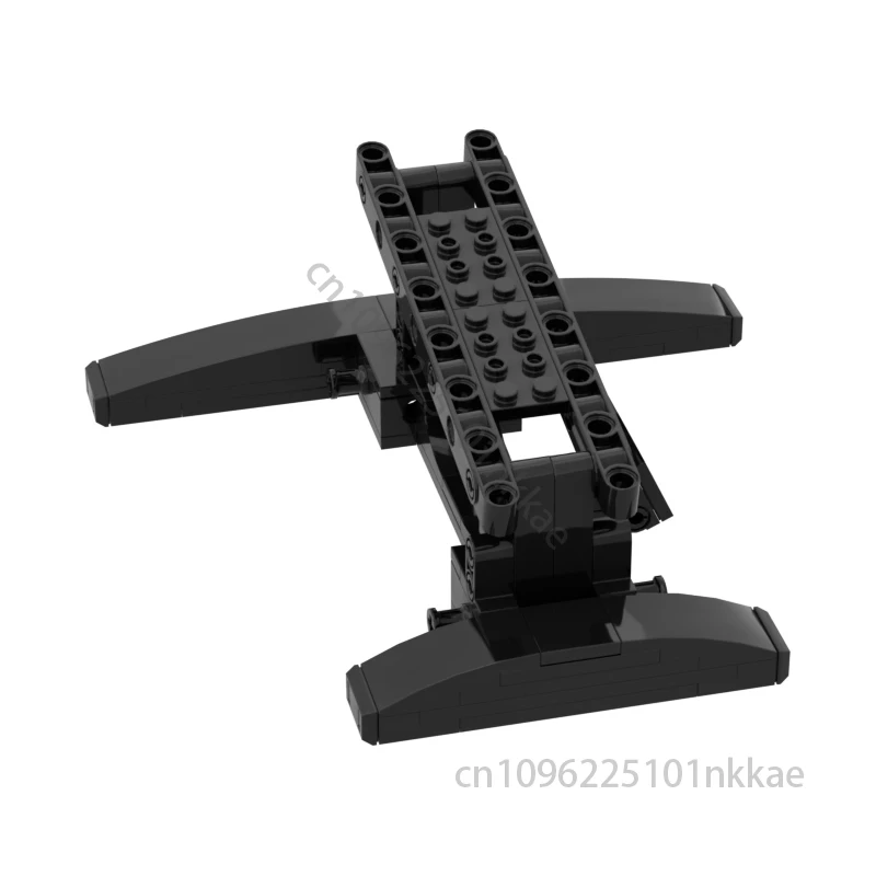 MOC soporte personalizado para Coruscant Guard Gunship 75354 modelo de bloques de construcción DIY soporte de barco espacial ladrillos juguetes regalos solo soporte