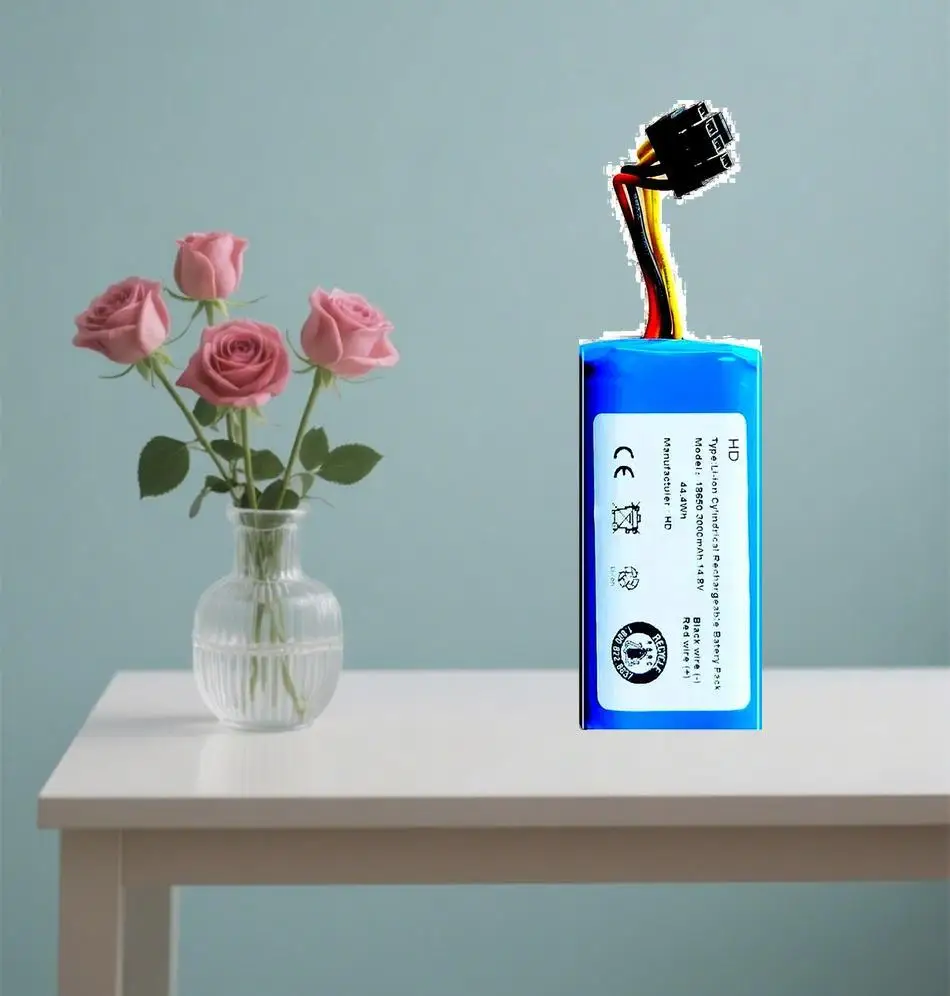 

Battery 2800Mah For Proscenic Cocoa Smart 780T,790T 880L,Summer P1S P2S P3 Jazz Kaka Robot Cleaner 880L 4 Cables, Black Plug