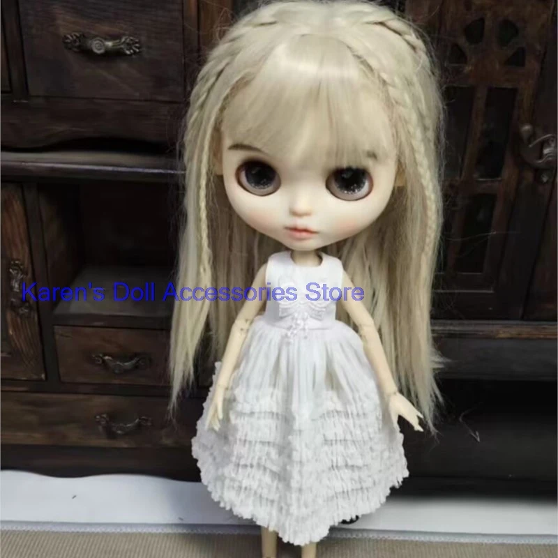 

1pcs butterfly decoration one-piece dress pink/white/black for Landazz Landoudou/Blythe/ob22/ob24 Doll