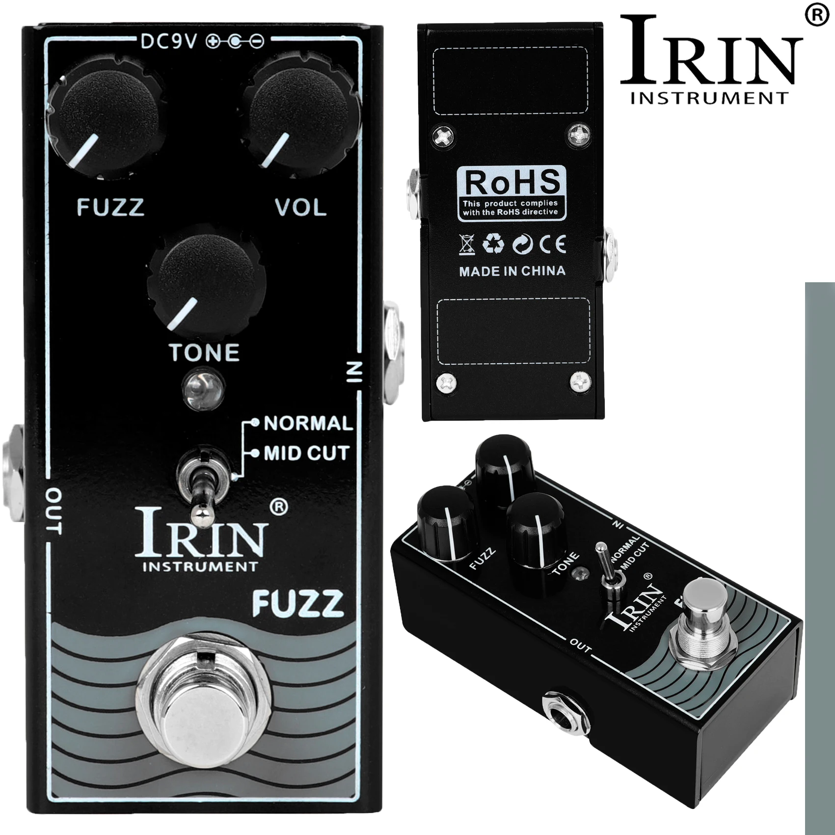 IRIN RF-11 Electric Guitar Effects Pedal FUZZ Monoblock Effects True Bypass Designed Profession Guitar Instruments Accessories