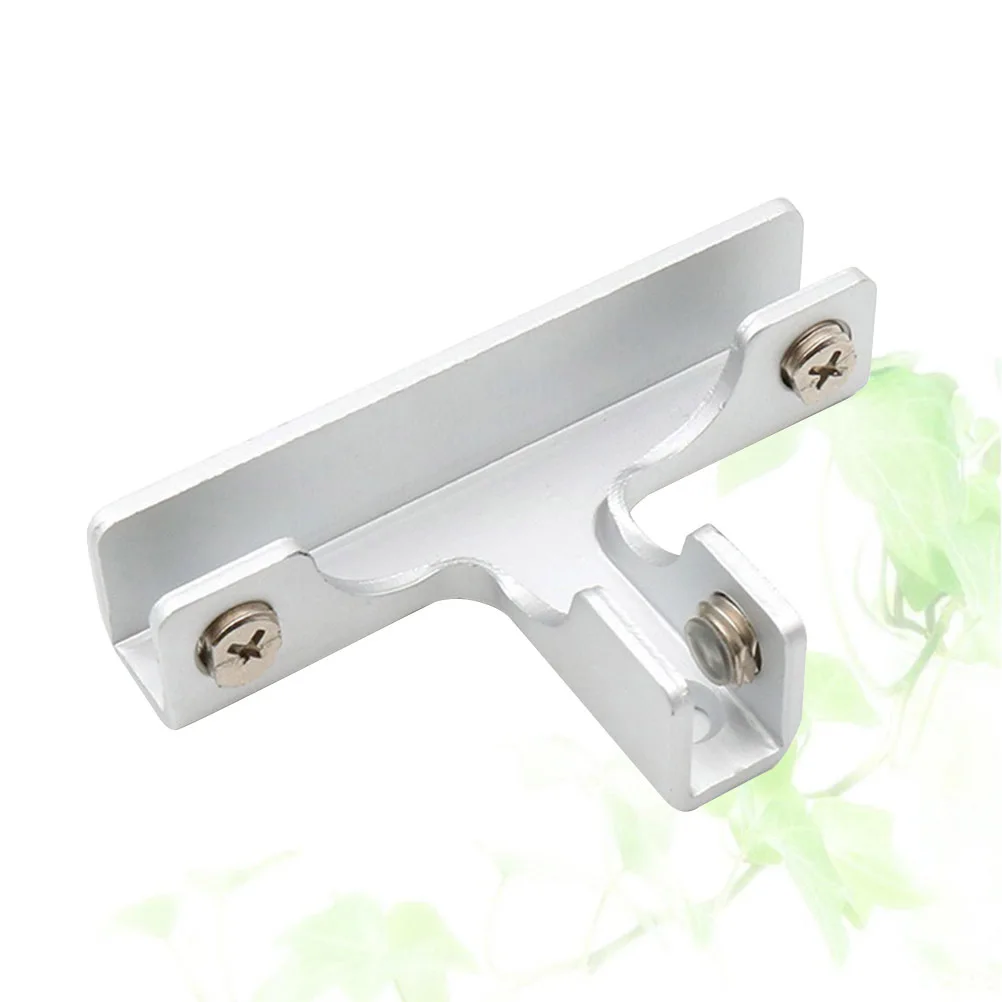 

T Type Glass Fixation Clamp Aluminum Alloy for 6 10Mm Glass Strong Load Bearing Simple Design Home Office Fish Tank Display