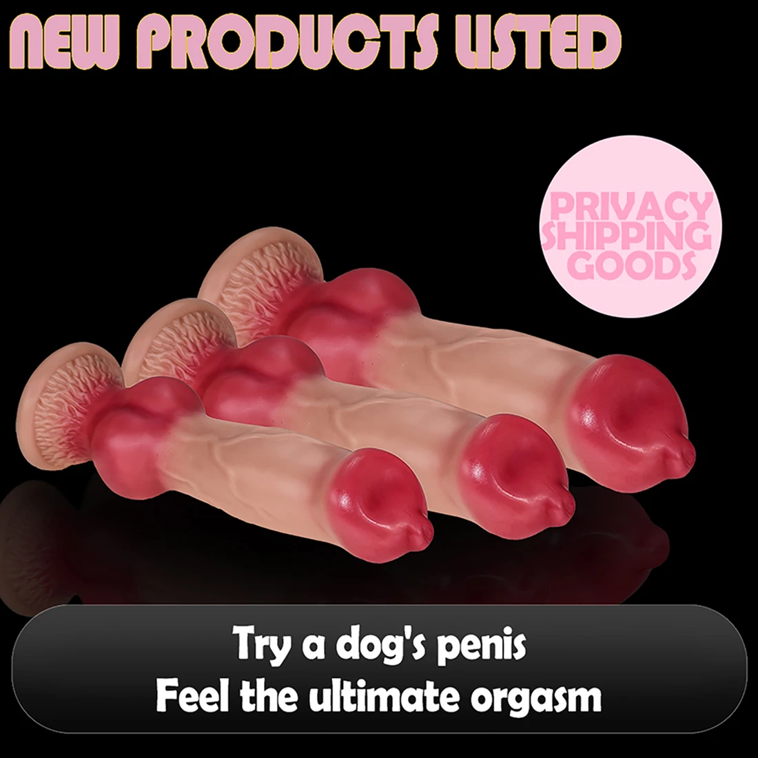 Oversized Dog Dildo Anal Plug Soft Penis Anal Dilator Masturbators Big Phallus Butt Plug Stimulate Vagina and Anus Dick Sex Toys