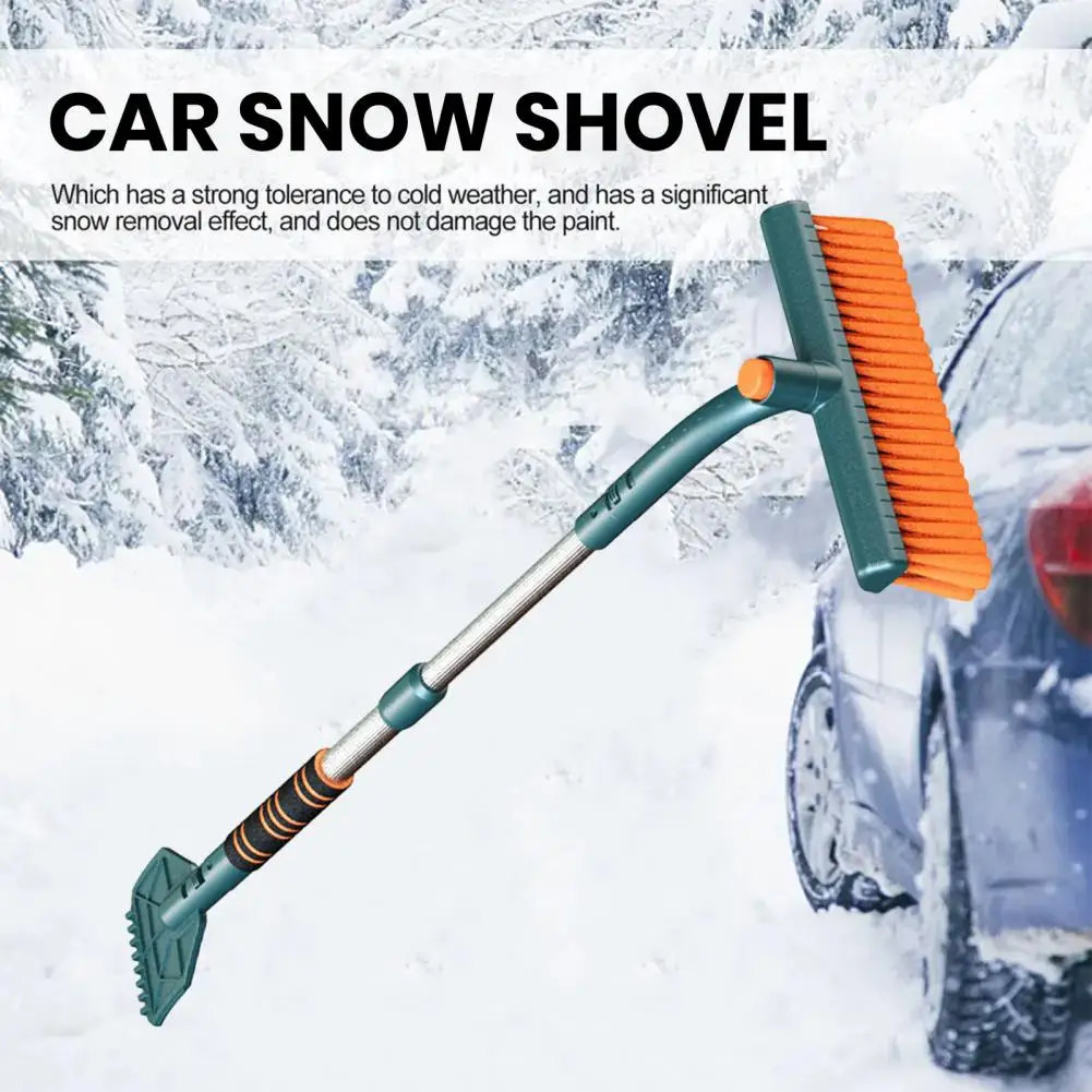 

Snow Shovel with Sponge Grip Retractable Long Handle Car Snow Brush Ice Scraper with Rotatable Eva Sponge Grip High for Winter