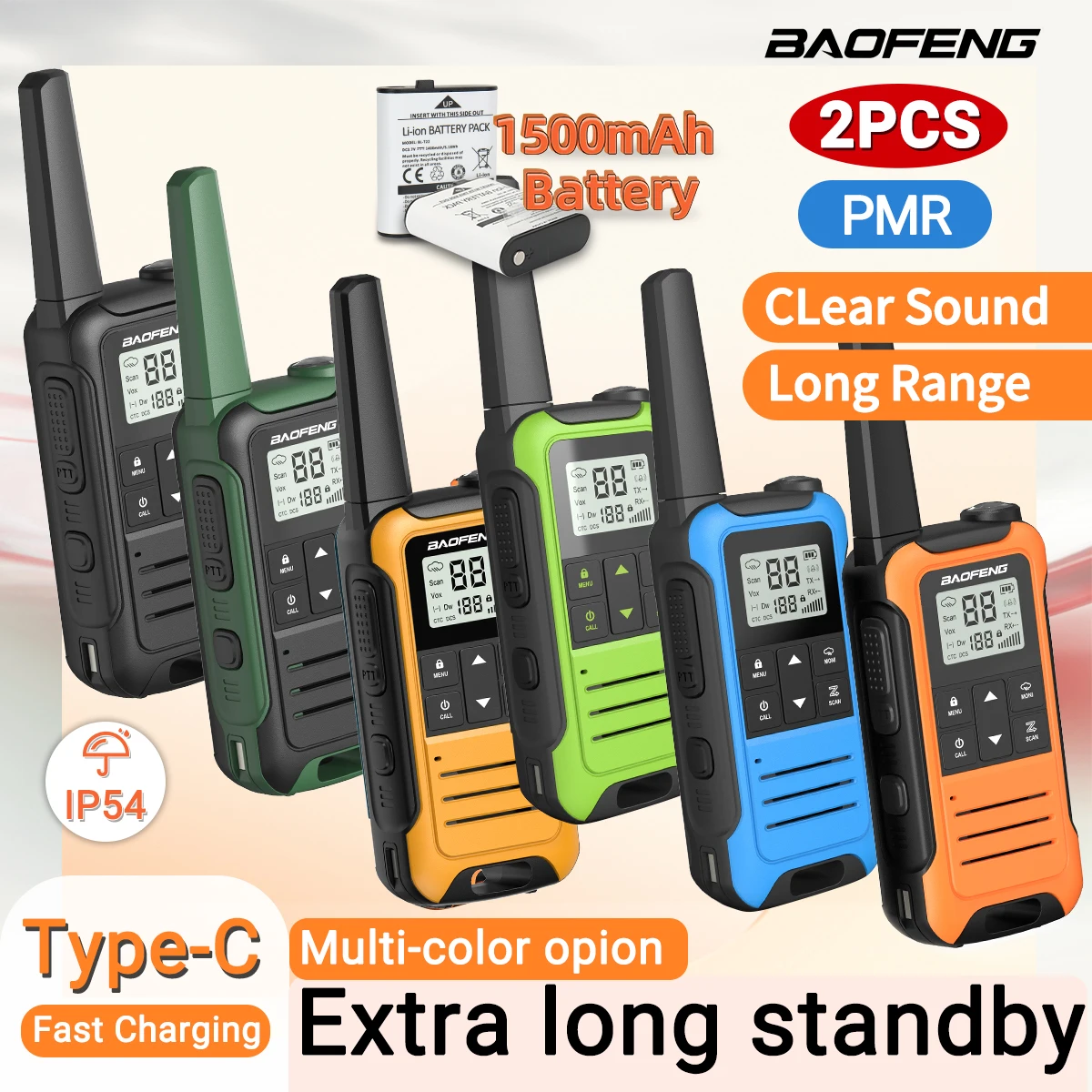 2-個-baofeng-f22-ミニトランシーバー-pmr-長距離充電式ポータブル子供用双方向ラジオ-type-c-充電器-vox-キャンプ旅行用