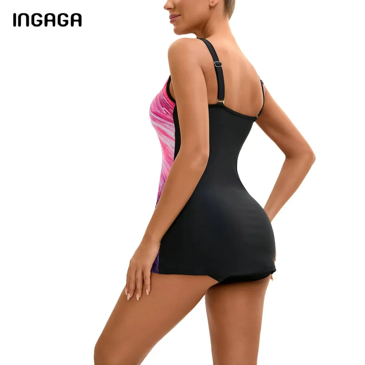 إمرأة 2025 Tankini المايوه البطن التحكم فلوي ملابس السباحة قطعتين لباس سباحة السباحة تانك القمم مع بويشورت