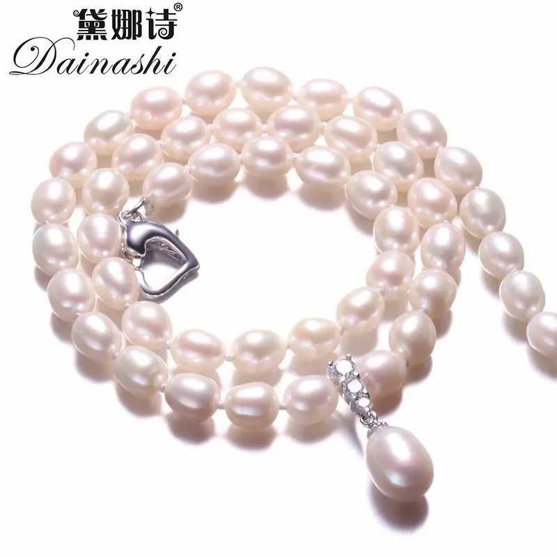 Amazing Price Beautiful Pearl Jewelry Necklace,High Quality Natural Freshwater Pearl Beads Fine Jewelry,White/Pink/Purple