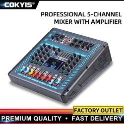 Mixer With Amplifier Professional Stage Performance Wedding Outdoor High-power Bluetooth All-in-one 99 Digital Effect Karaoke