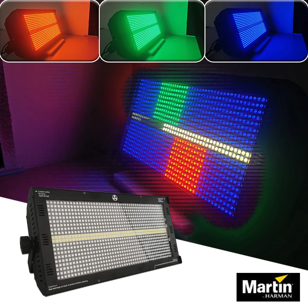 Martin Atomic Strobe Light RGBW 8+8 LED Horse Racing Wash Strobe Effect Flash Stage Lighting For DJ Disco Wedding Music Party