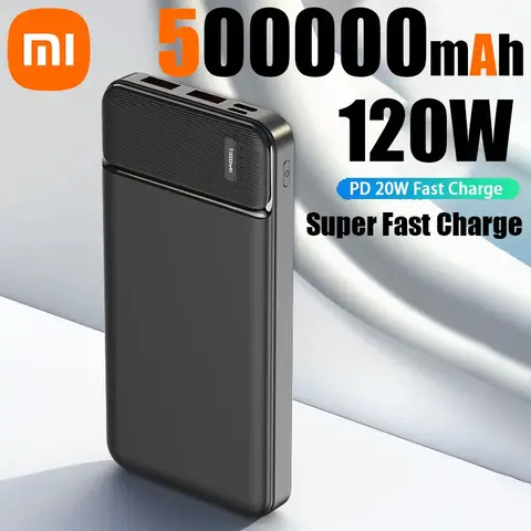 Xiaomi 120W 50000mAh PowerBank 휴대용 초고속 충전기 외부 배터리 PoverBank iPhone Samsung 용 고용량 PowerBank