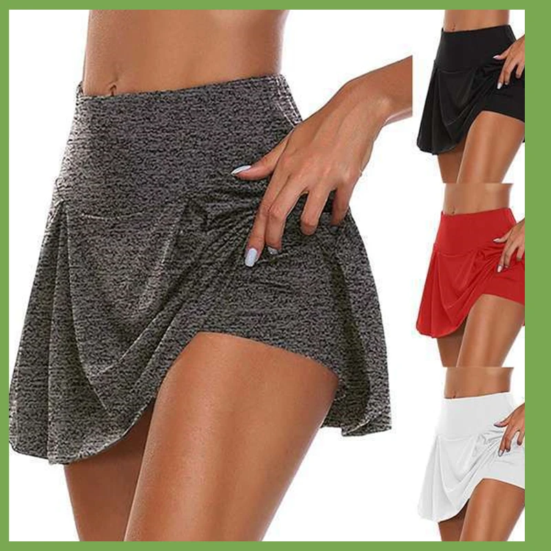 

High Waist Women's Panties Stretch Athletic Workout Active Fitness Volleyball Shorts 2 in 1 Running Double Layer Sports Shorts