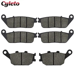 Cyleto Front Rear Brake Pads for Honda 599 CB600 CB600F Hornet CBF600 CBF 600 CBR600 CBR 600 F3 CB 750 Seven Fifty CBF1000 92-11