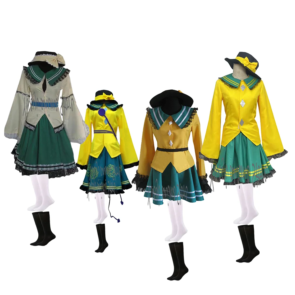

customized-Women's Touhou Koishi Komeiji Cosplay Costume - Anime Halloween Party Dress