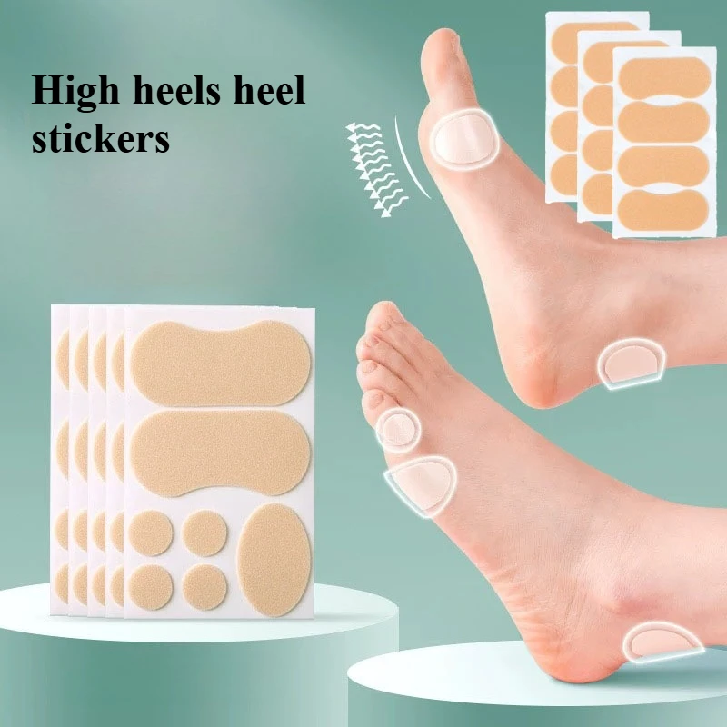 4/7pcs Women's High Heel Protector Adhesive Foot Patches Blister Pads Heel Liner Shoes Stickers Plaster Foot Care Cushion