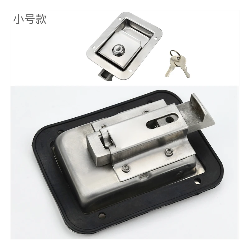 Square Cabinet Key Lock Stainless for Car Bus Truck Trunk Electronical Box Pickup Accessories Truck  Box RV t Hidden lock