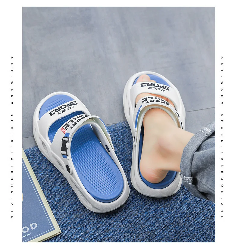 Herren-Sommer-Outdoor-Sandalen – Rutschfeste, geruchsabweisende Freizeit- und Fahrersandalen, ultraweiche Cloud-Comfort-Strandslipper für Herren – Detail 17