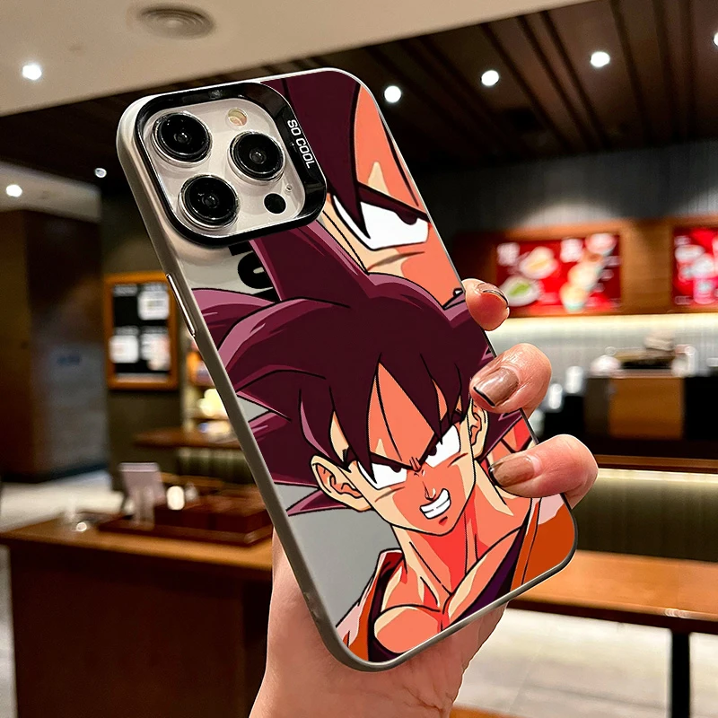 Japan D-D-Dragon Ball Anime For Apple iPhone 15 14 13 12 11 8 7 XS XR X Pro Max Plus Colorful Silver Funda Phone Case