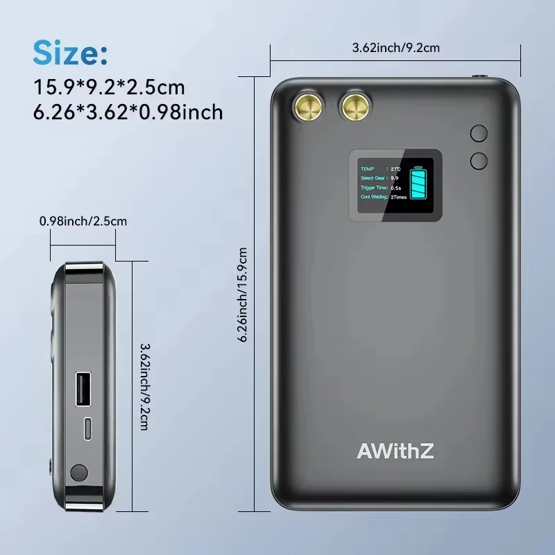 Saldatore a punti per batteria U2 - Strumento esperto per saldatura a batteria 18650, uscita a 90 livelli per una saldatura affidabile