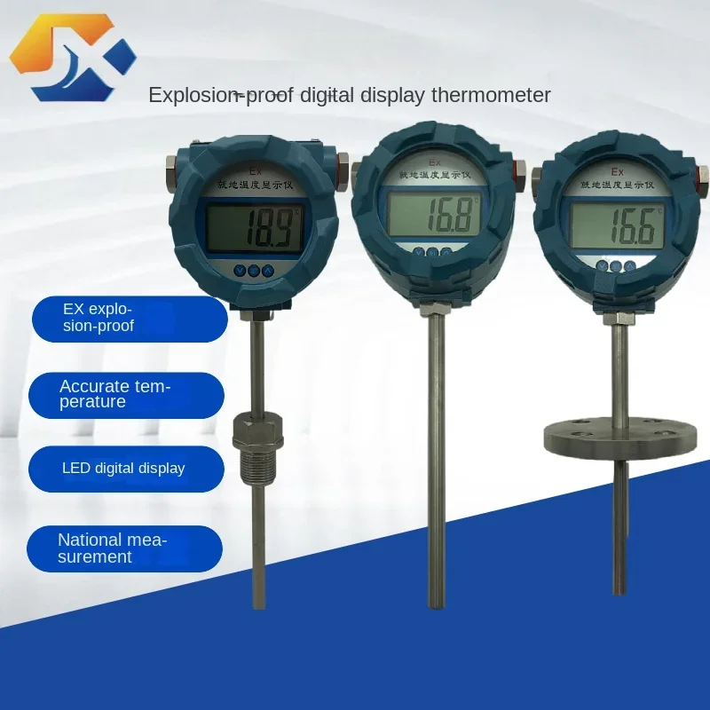 High-precision intelligent digital explosion-proof on-site temperature display instrument Reactor digital display thermometer