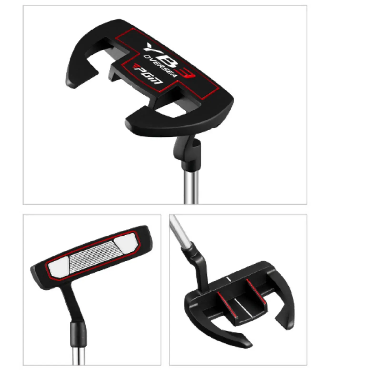 

Alignment Line Putter Steel Shaft Right Hand Putter Golf Club Easy to Control Sports Gear High Forgiveness for Beginners