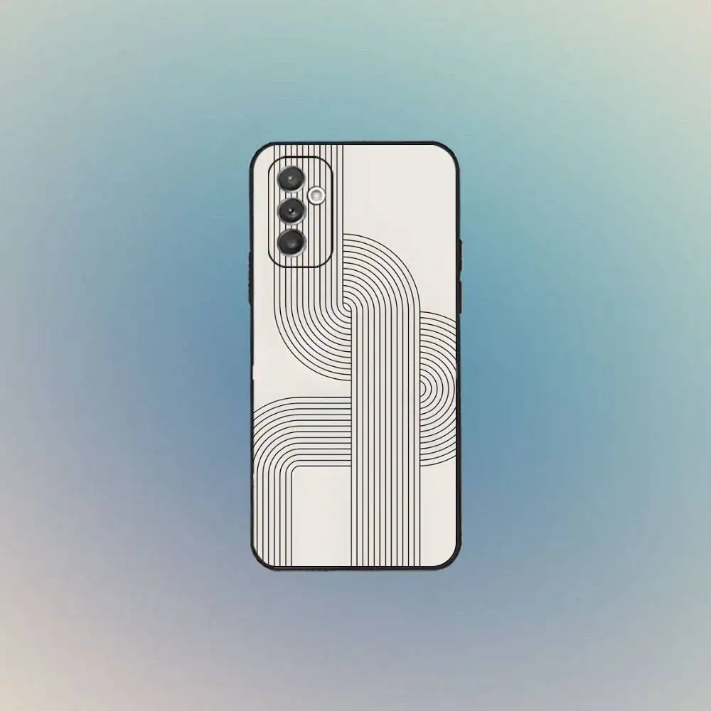 B-Bauhaus Exhibition Case For Samsung S22,S25,Ultra,S24,S23,FE,S20,S10,Plus,S21,S9,Lite,Soft Silicone Black