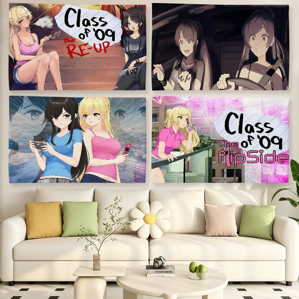 Game C-Class OF 09 Flag Banner Tapestries For Classroom Dormitory Camping Picnic Party Cheering Home Indoor Outdoor Decor