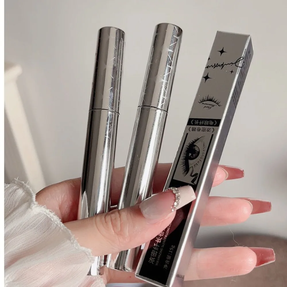 Colorful Colored Mascara Waterproof Curly Volume Length Mascara Small Silver Tube Makeup Women Cosmetics Tools For Eye Makeup