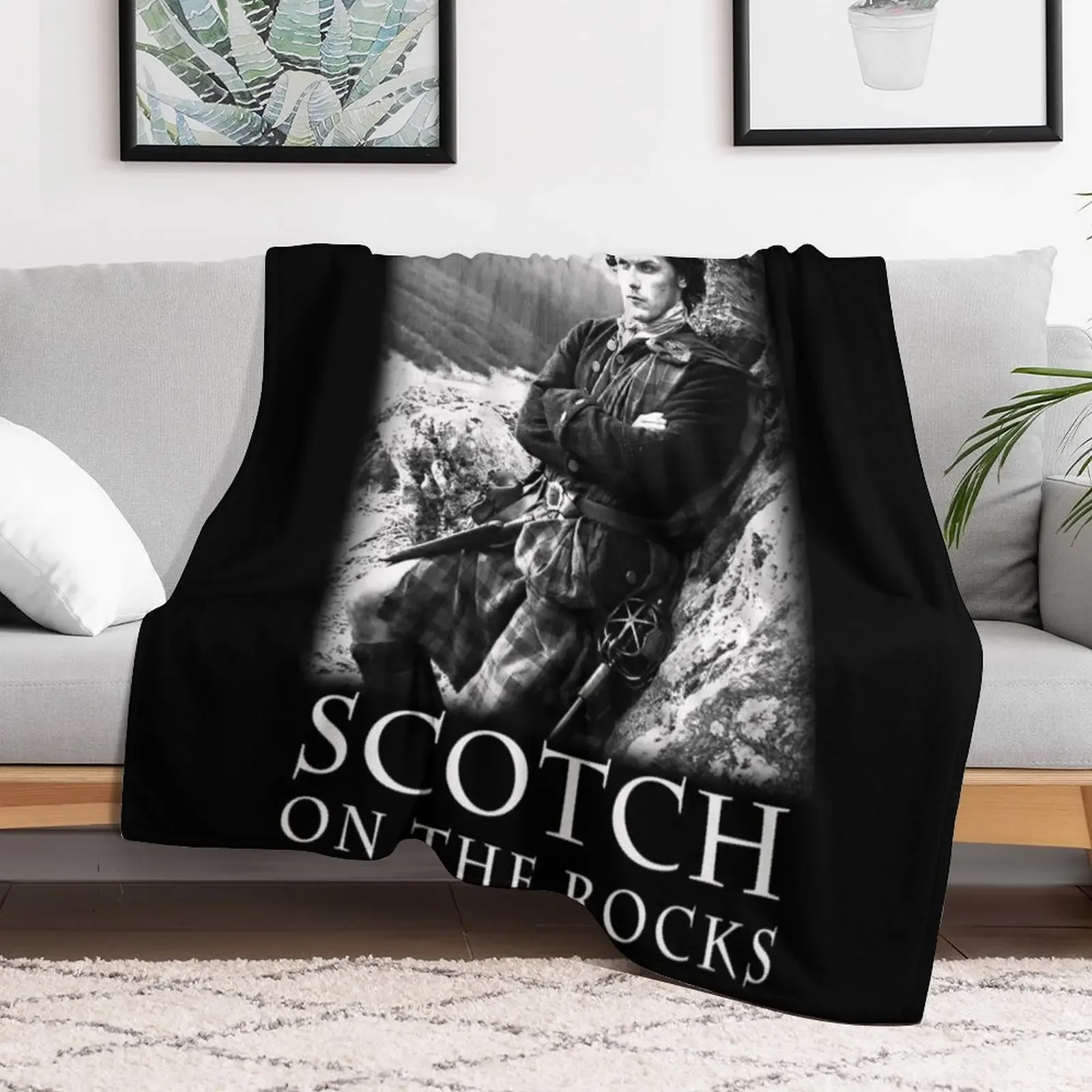 I'll Have a Scotch on The Rocks Throw Blanket Decorative Throw Cute Blankets