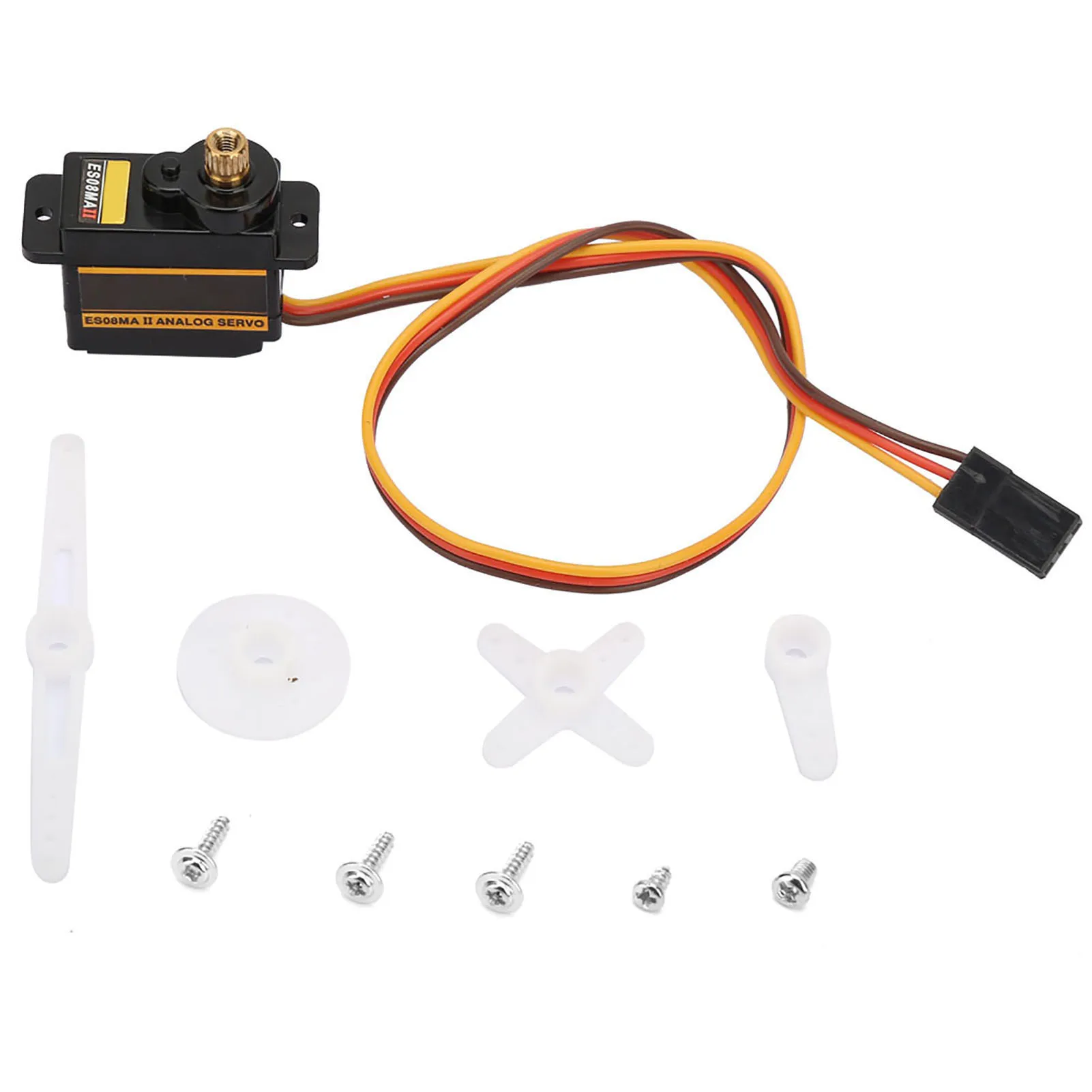 Metal Gear Servo Metal Gear Servo Set for EMAX ES08MA II 12g/1.8 Kg/10 Seconds High Speed Servo Analog Gear