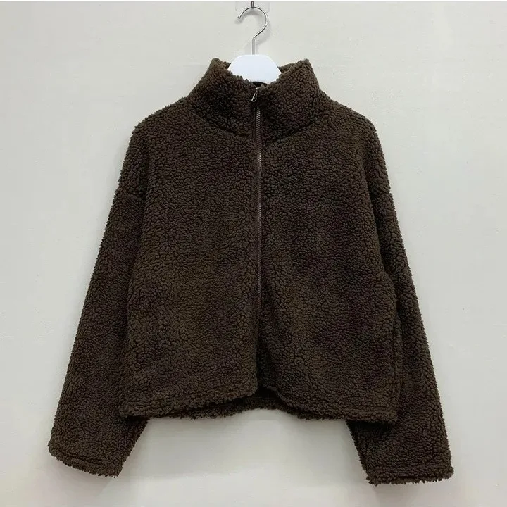 เสื้อฮู้ดซิปผู้หญิง ผ้าฝ้ายเนื้อนุ่ม คอตั้ง สไตล์เกาหลี ใส่สบายๆ สำหรับฤดูหนาว